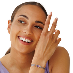 一 Gemstone Classic Amethist Diamond white Gold