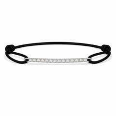 - BAR diamond pavé white gold