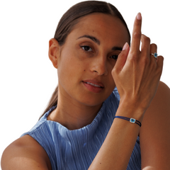 一 Gemstone Classic Blue Topaz Diamond White Gold