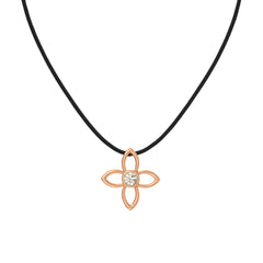 一 Clover 3D Diamond Necklace