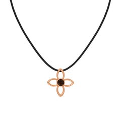 一 Clover 3D Gemstone Necklace