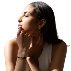 - DOUBLE OVAL diamond white gold