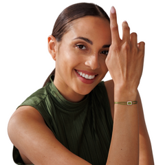 一 Gemstone Classic Olive Quartz Diamond Yellow Gold