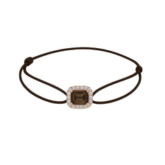 一 Gemstone Classic 'Smoky' Quartz Diamond Rose Gold