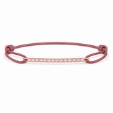 - BAR sapphire diamond pavé rose gold