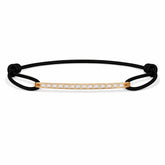 - BAR diamond pavé yellow gold