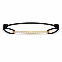 - BAR diamond pavé yellow gold