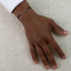 - BAR moissanite diamond pavé white gold