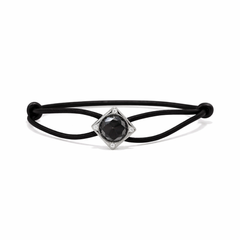 CUBE XL black Moissanite white gold