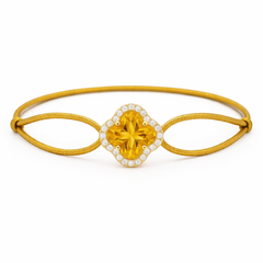 一 Gemstone Flower Diamonds Citrine