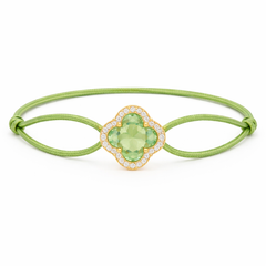 一 Gemstone Flower Diamonds Green Quartz