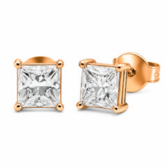 一 PRINCESS Diamond Earring rose gold