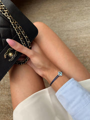 一 Gemstone Flower Diamonds Blue Topaz