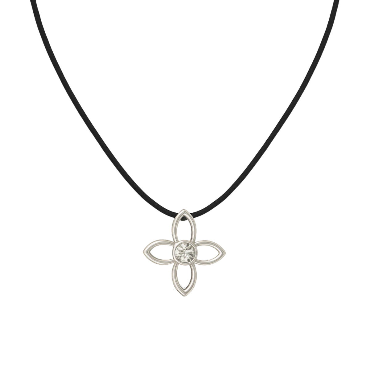 一 Clover 3D Diamond Necklace