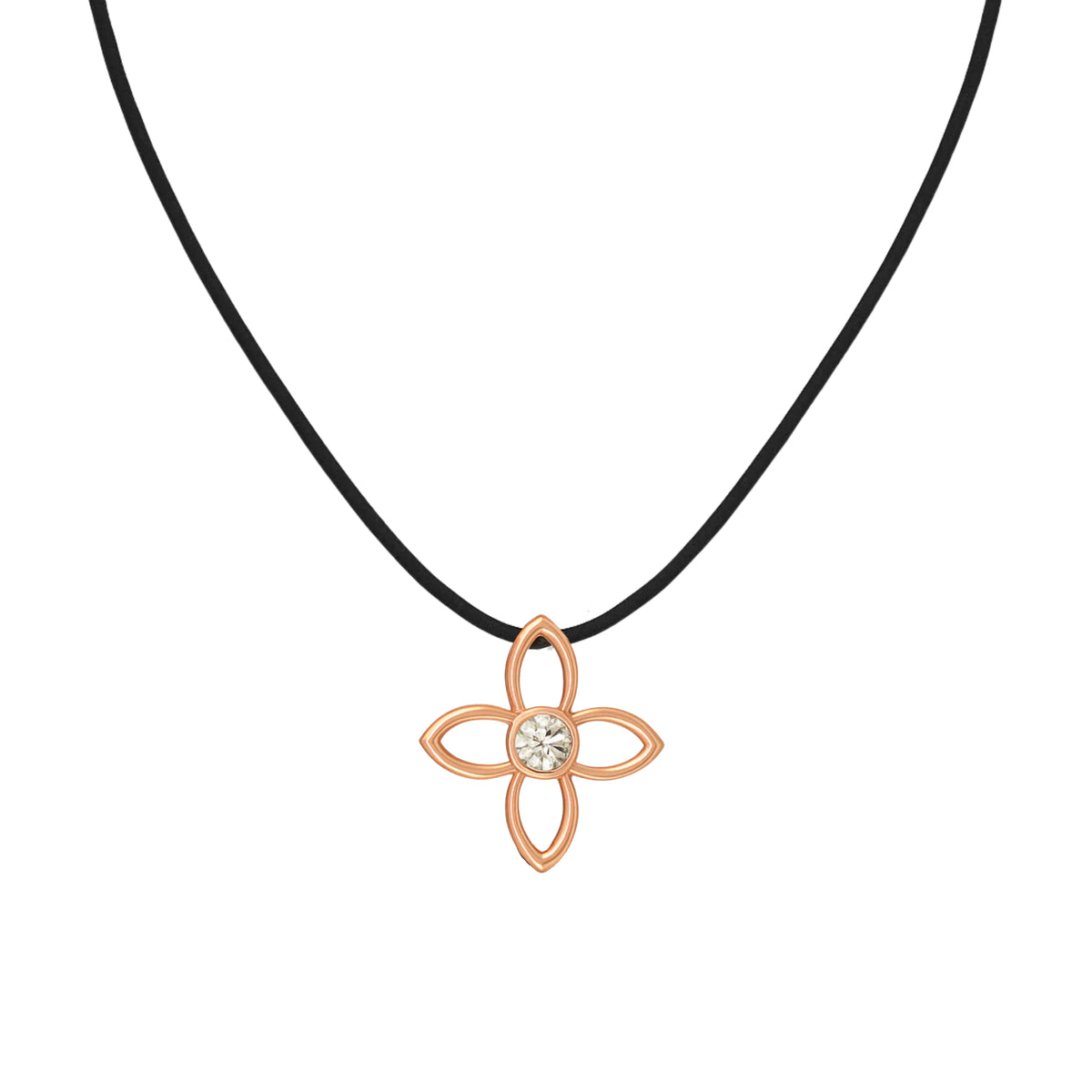 一 Clover 3D Diamond Necklace