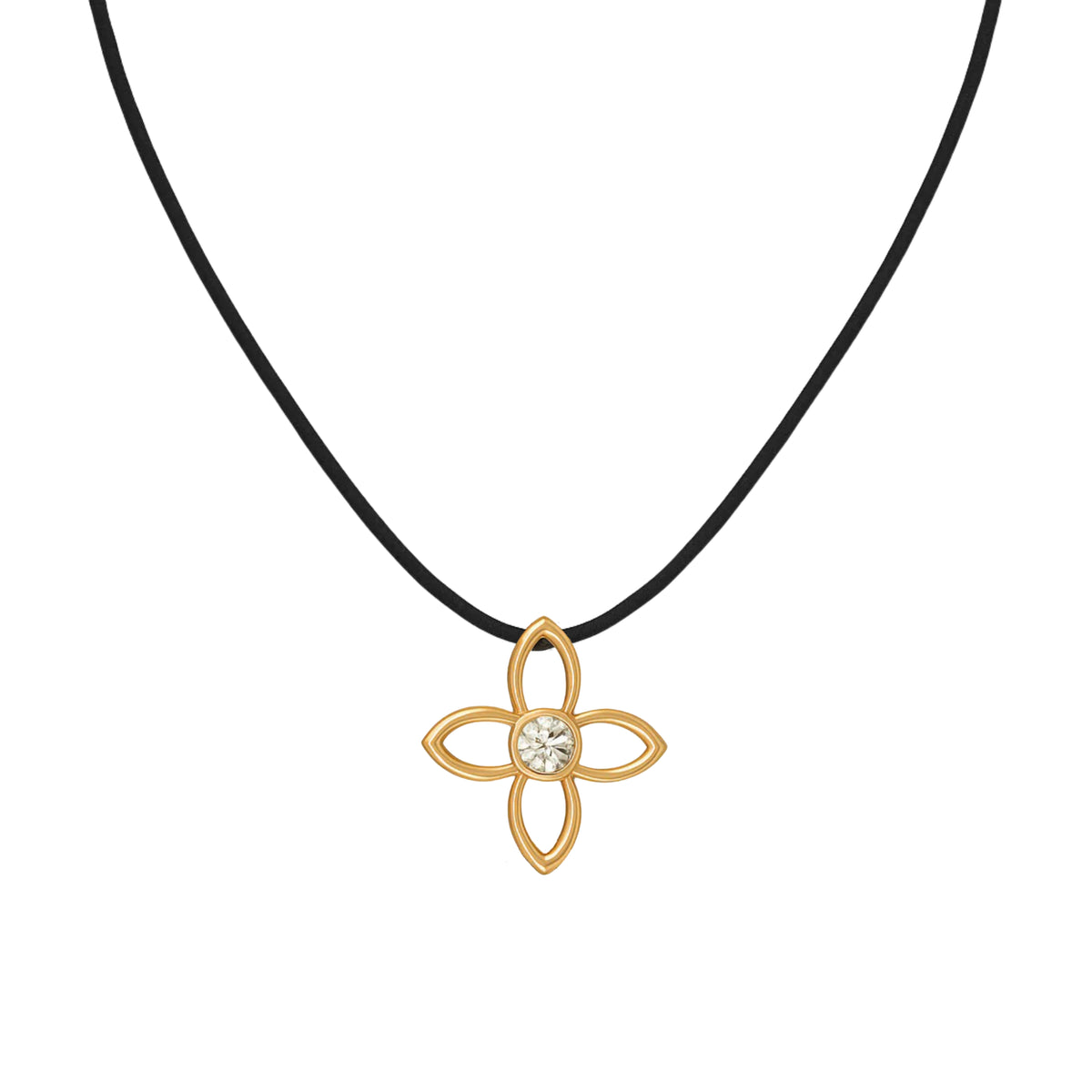 一 Clover 3D Diamond Necklace