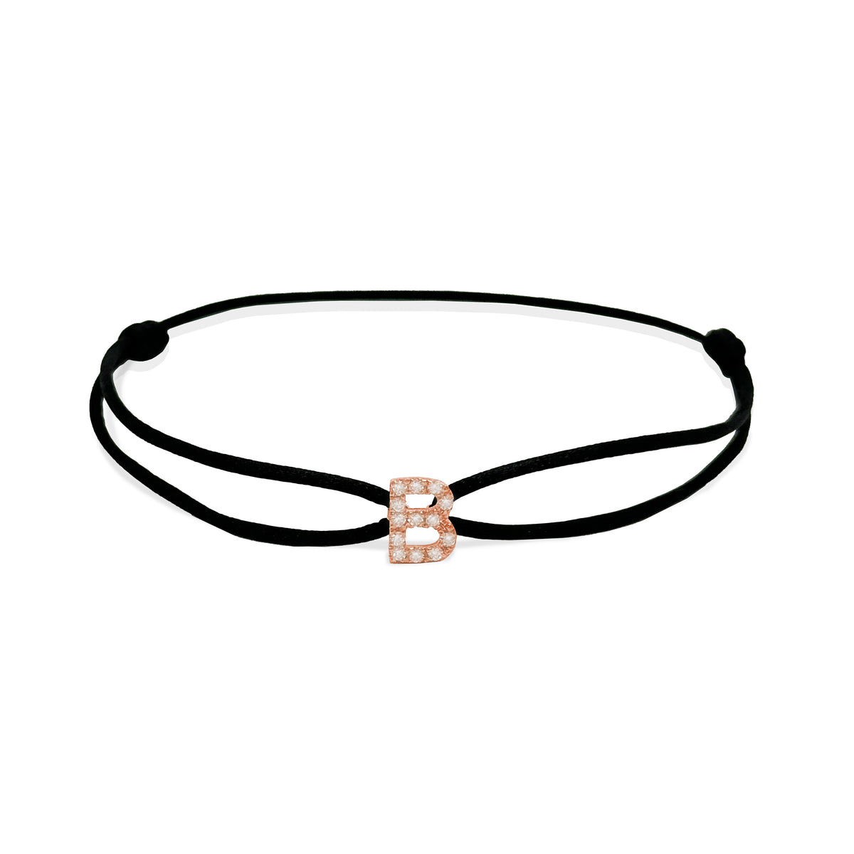 INITIAL diamond rose gold
