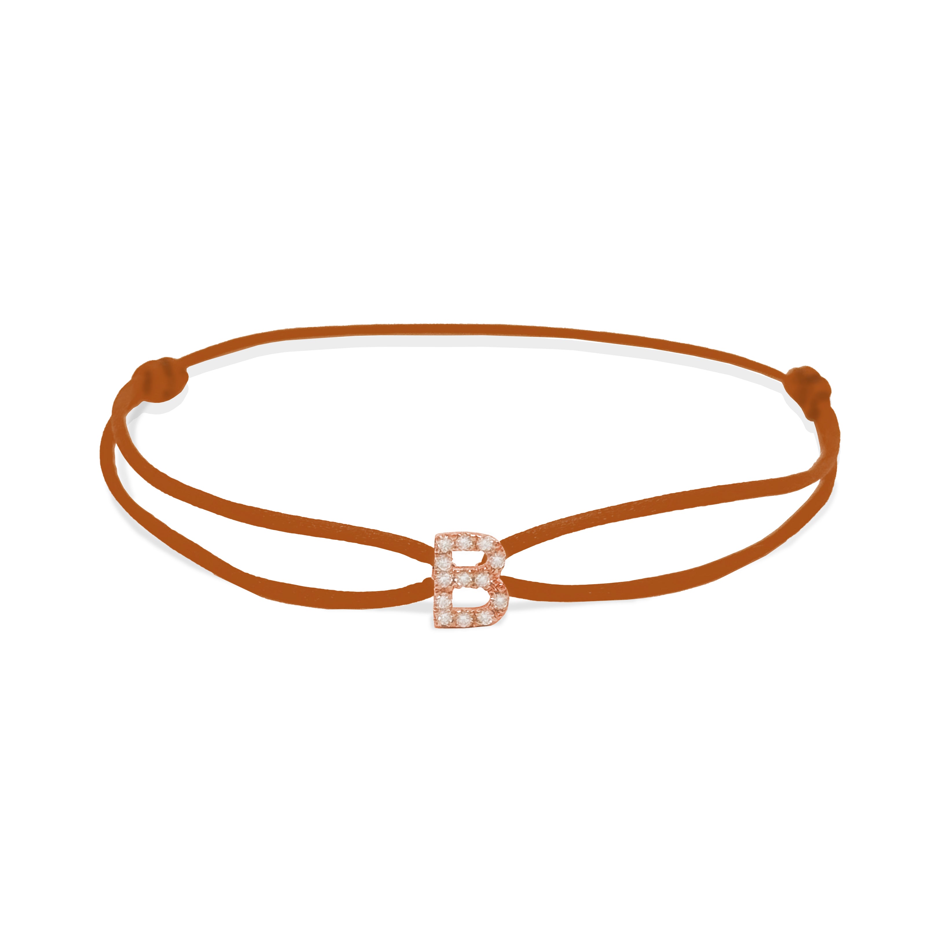 INITIAL diamond rose gold