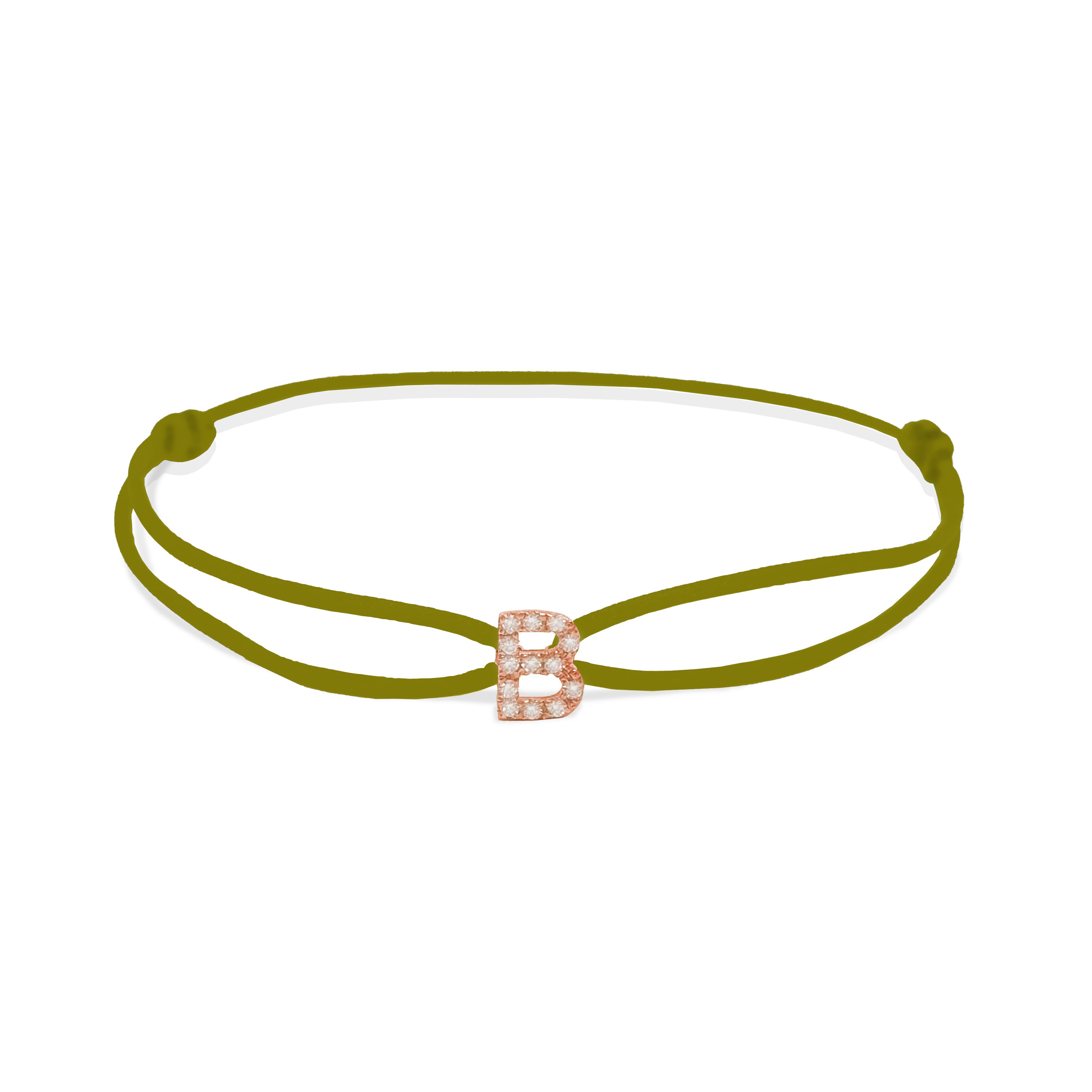 INITIAL diamond rose gold