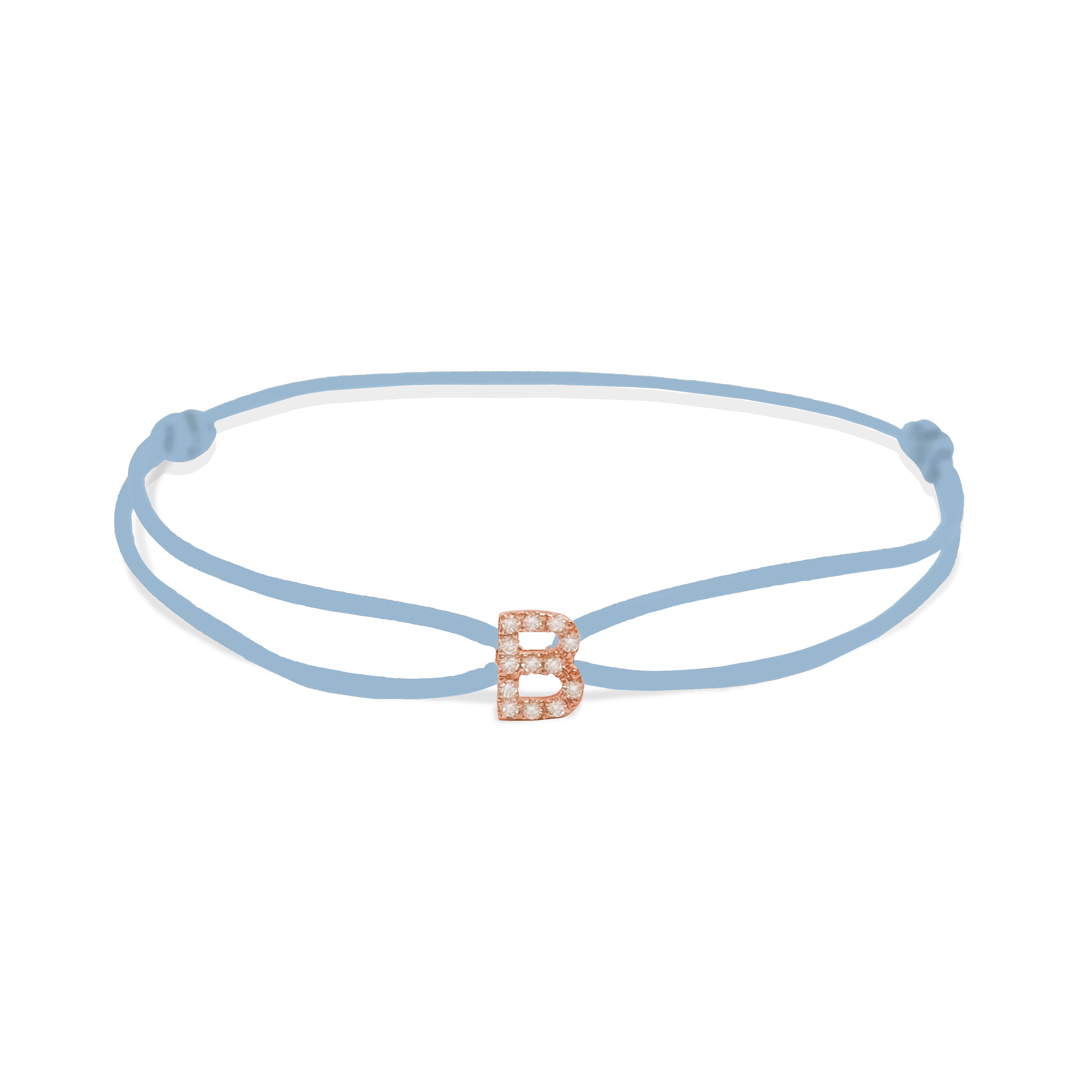 INITIAL diamond rose gold