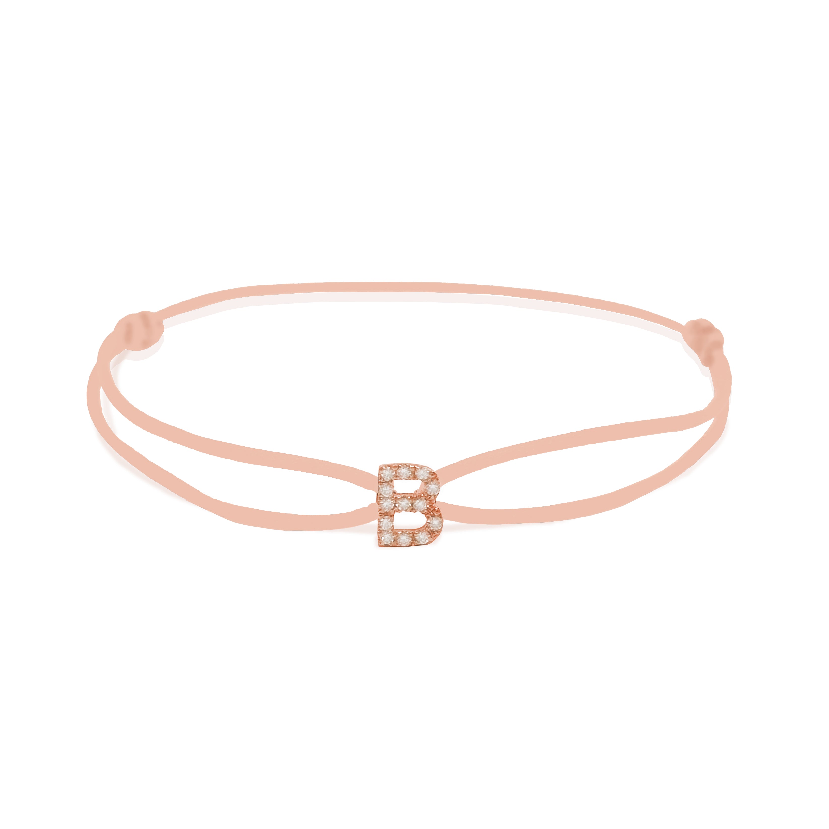 INITIAL diamond rose gold