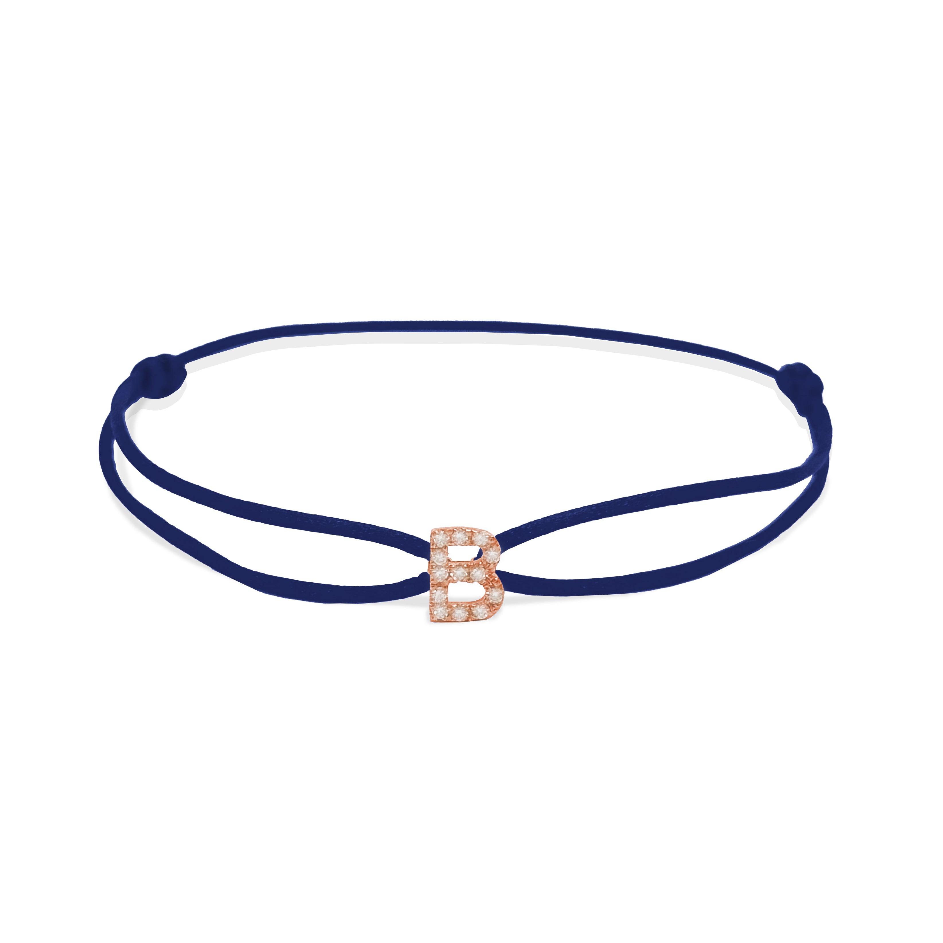 INITIAL diamond rose gold