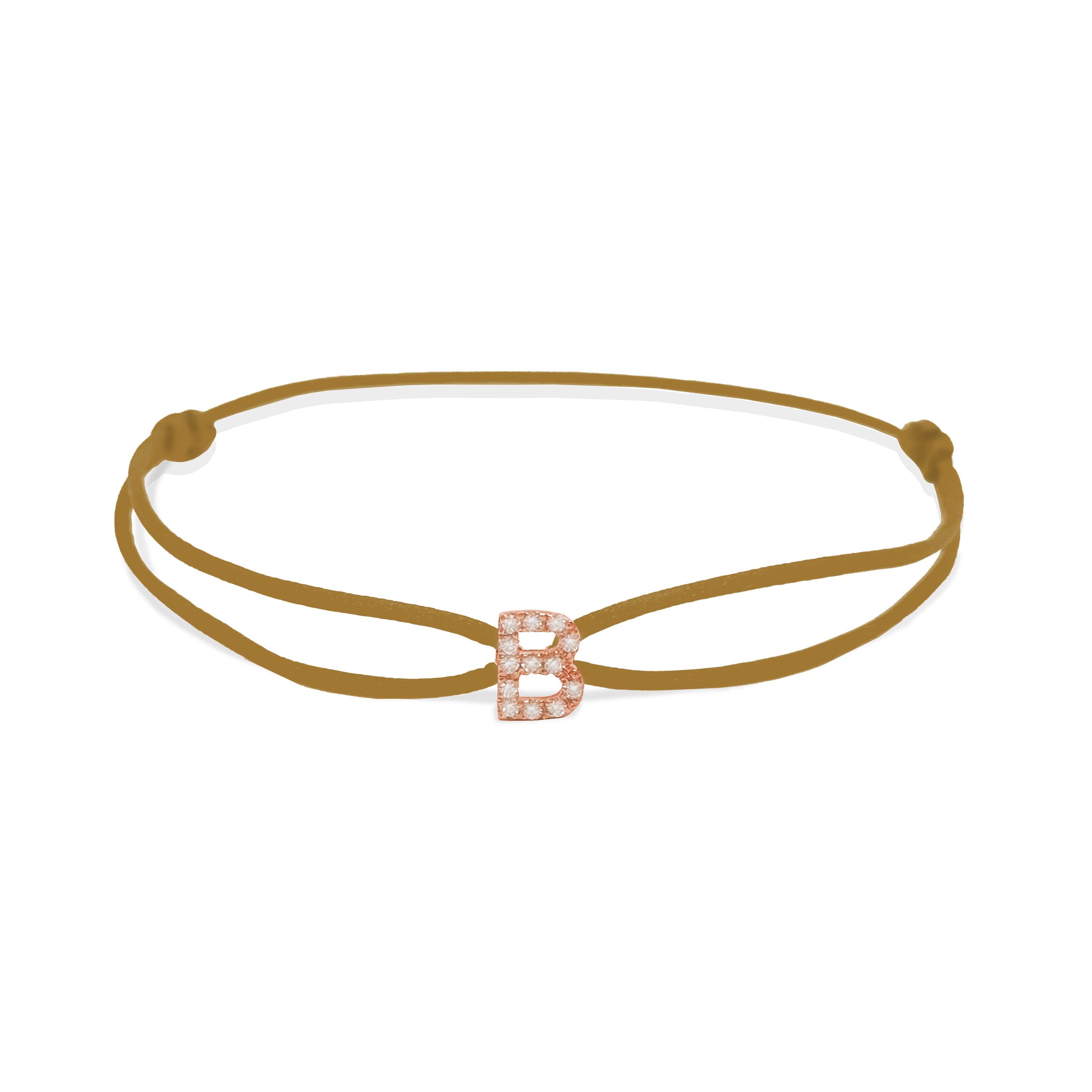 INITIAL diamond rose gold