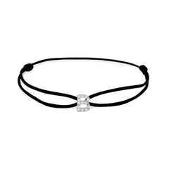 INITIAL diamond white gold