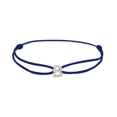 INITIAL diamond white gold