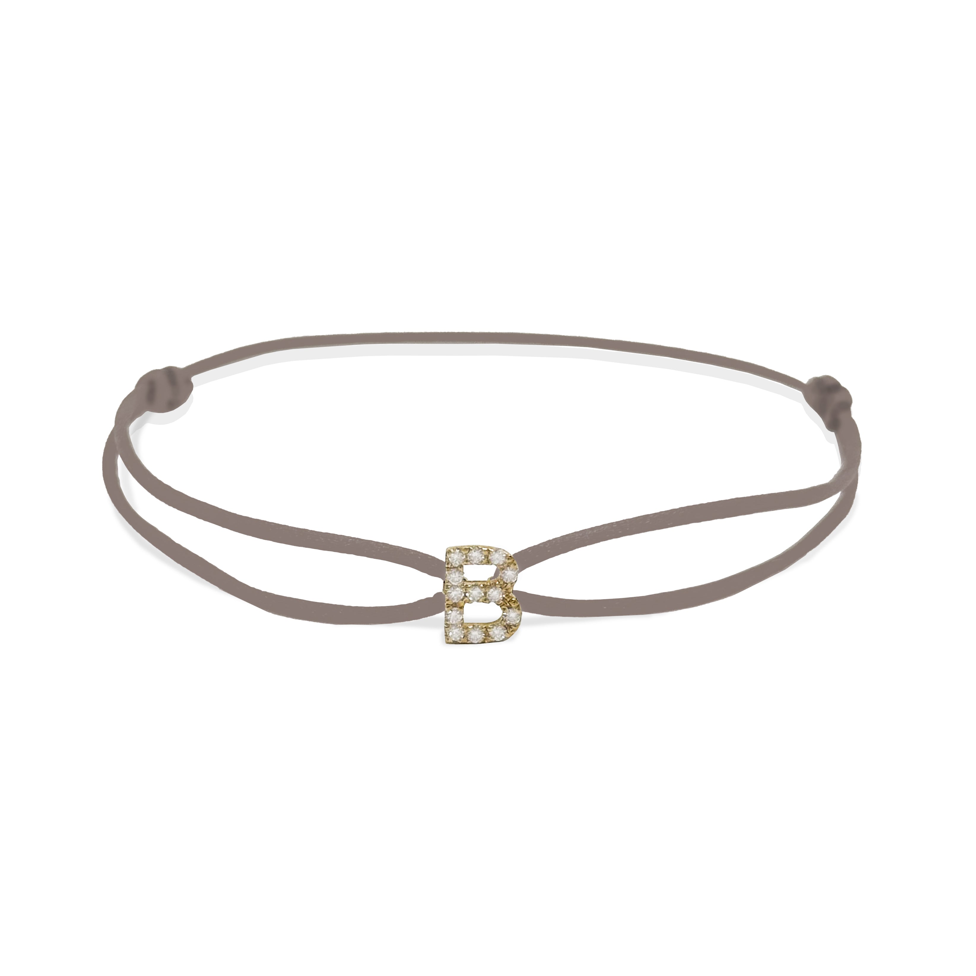 INITIAL diamond yellow gold