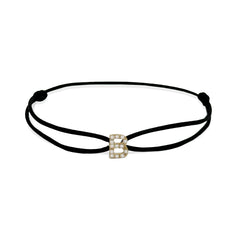 INITIAL diamond yellow gold