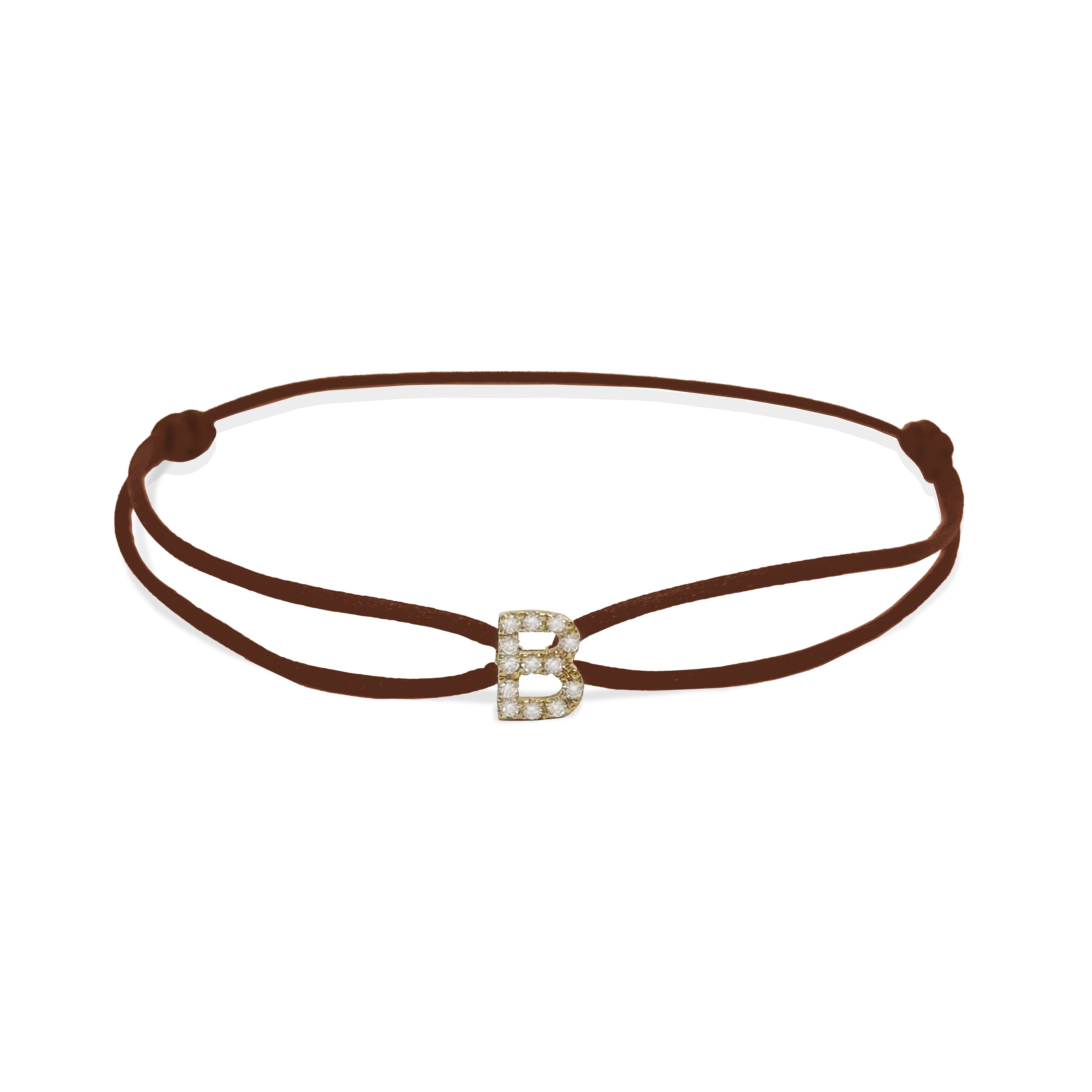 INITIAL diamond yellow gold