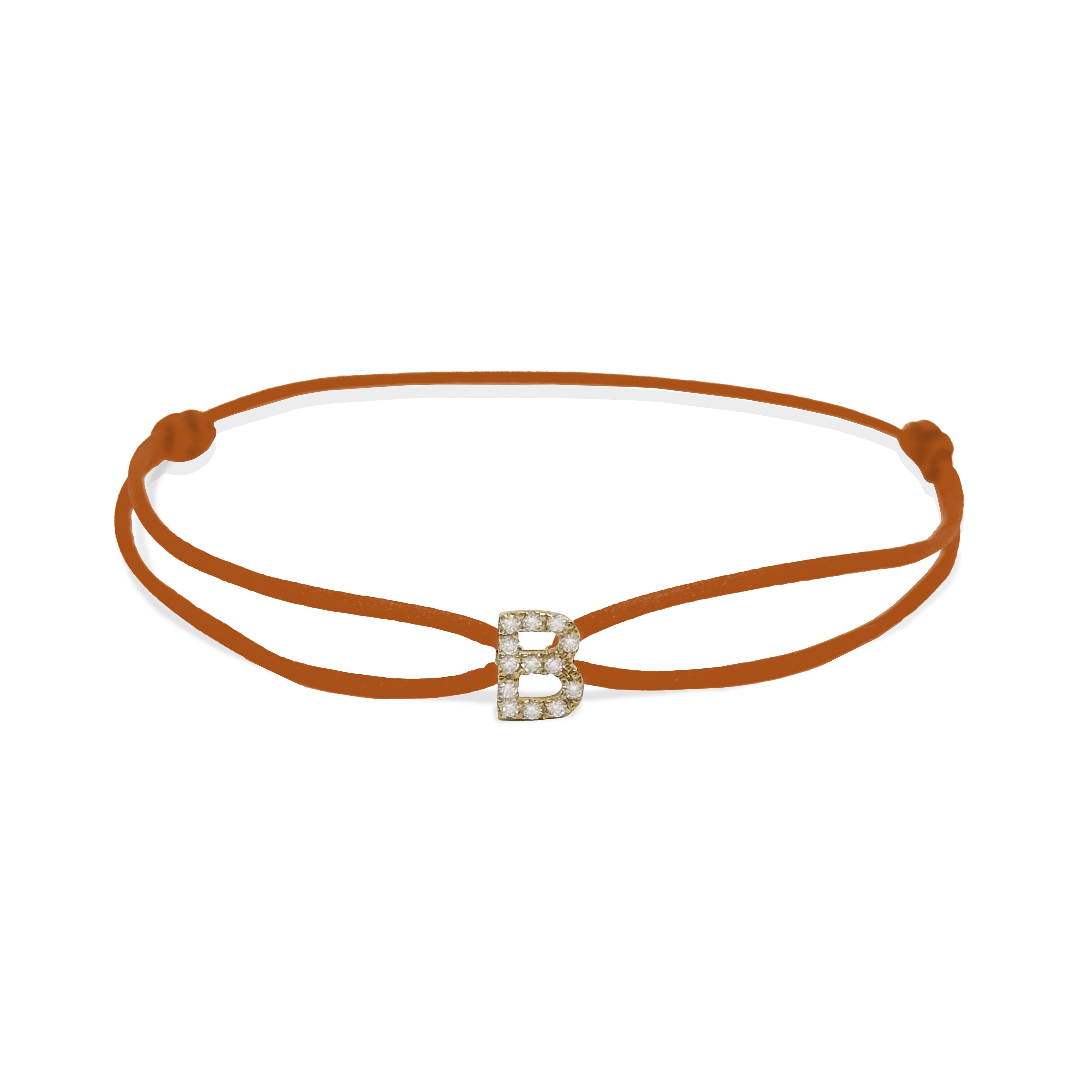 INITIAL diamond yellow gold