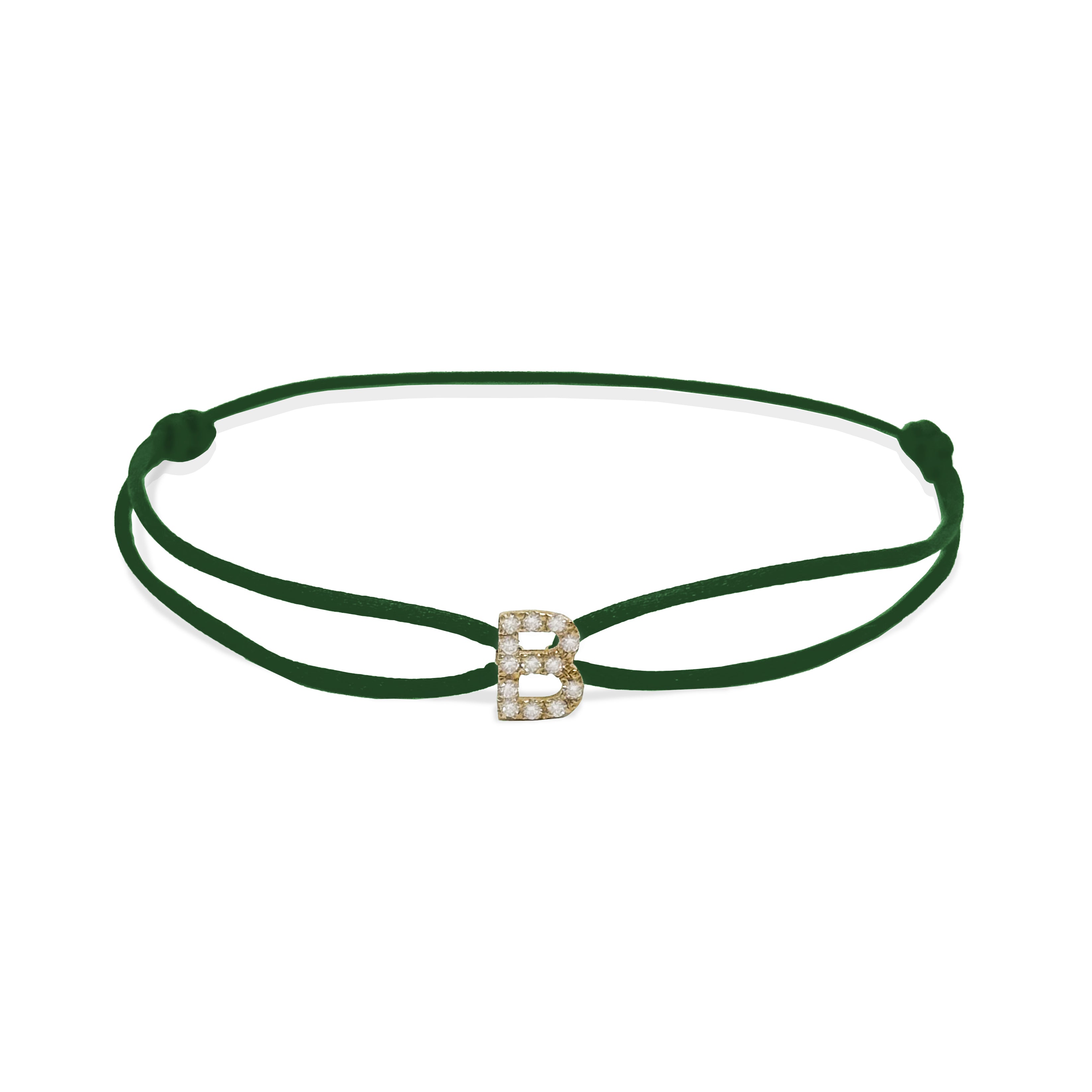 INITIAL diamond yellow gold