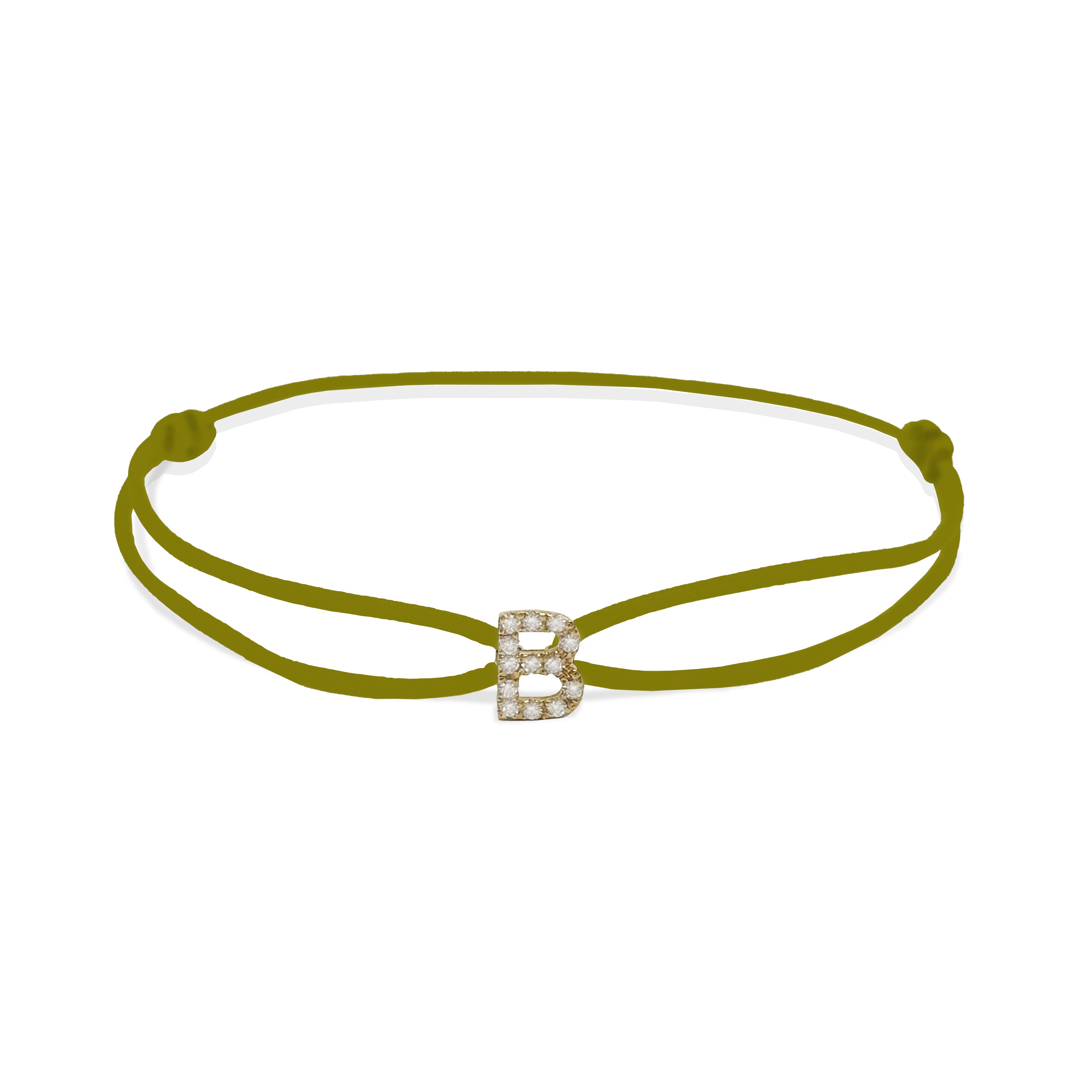 INITIAL diamond yellow gold