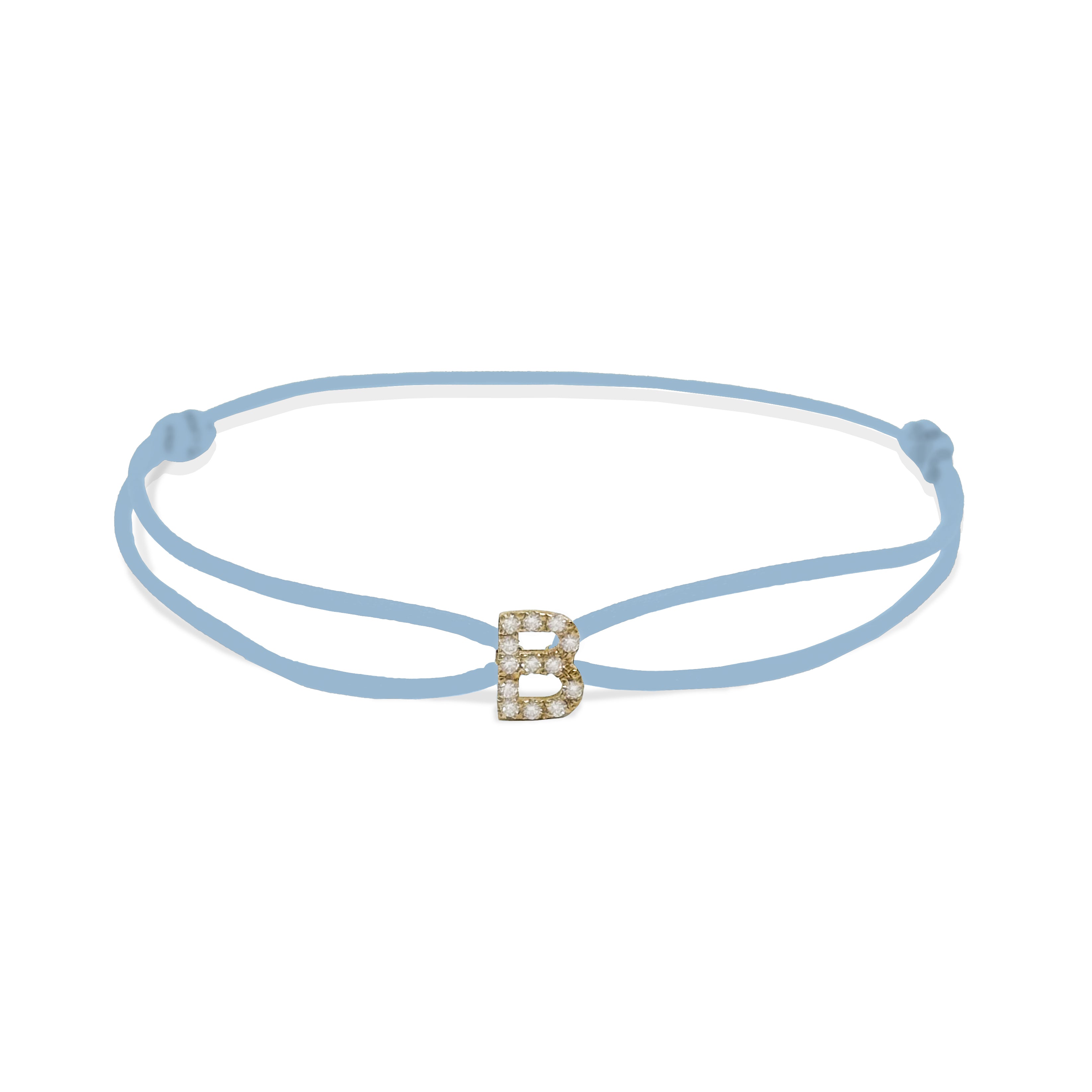 INITIAL diamond yellow gold