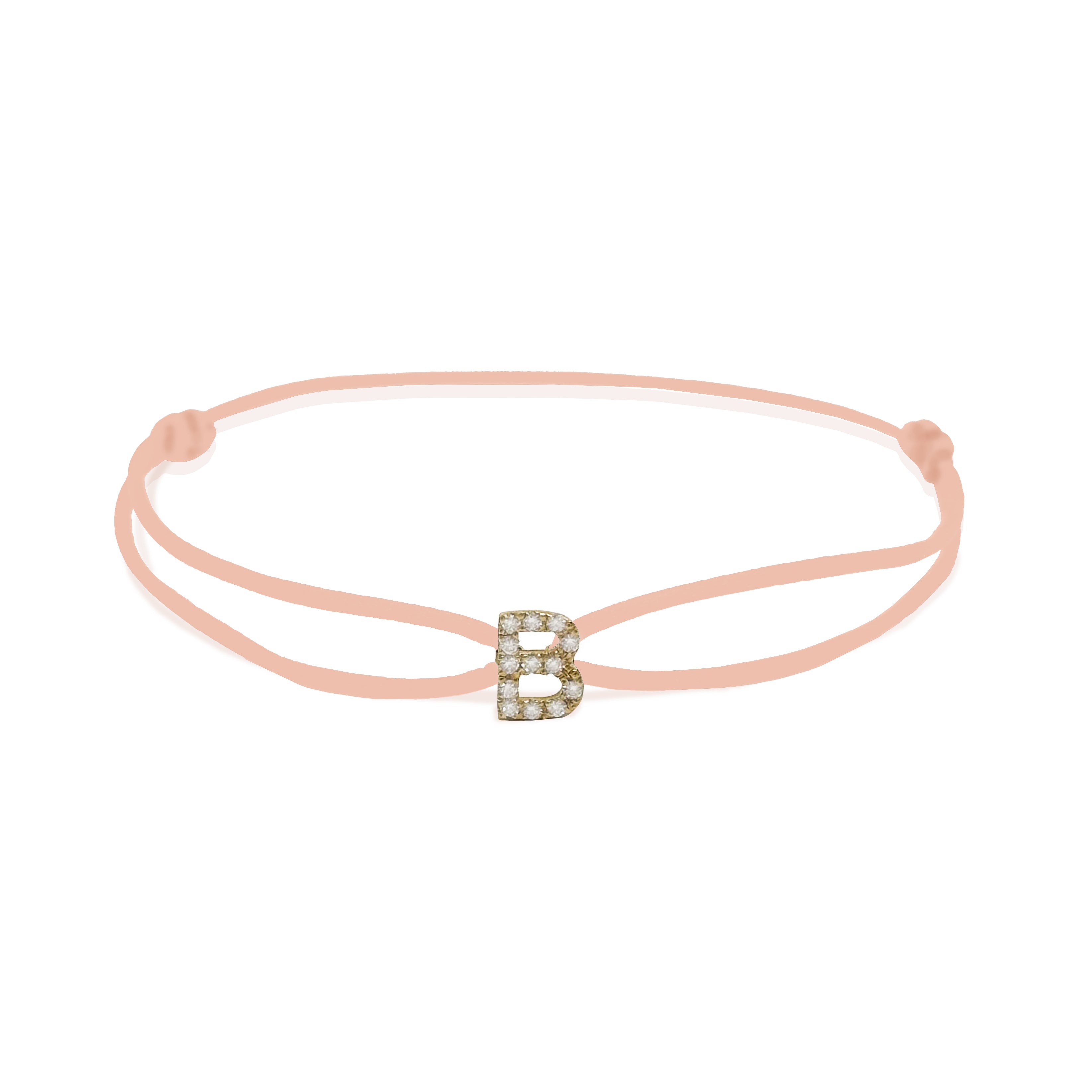 INITIAL diamond yellow gold