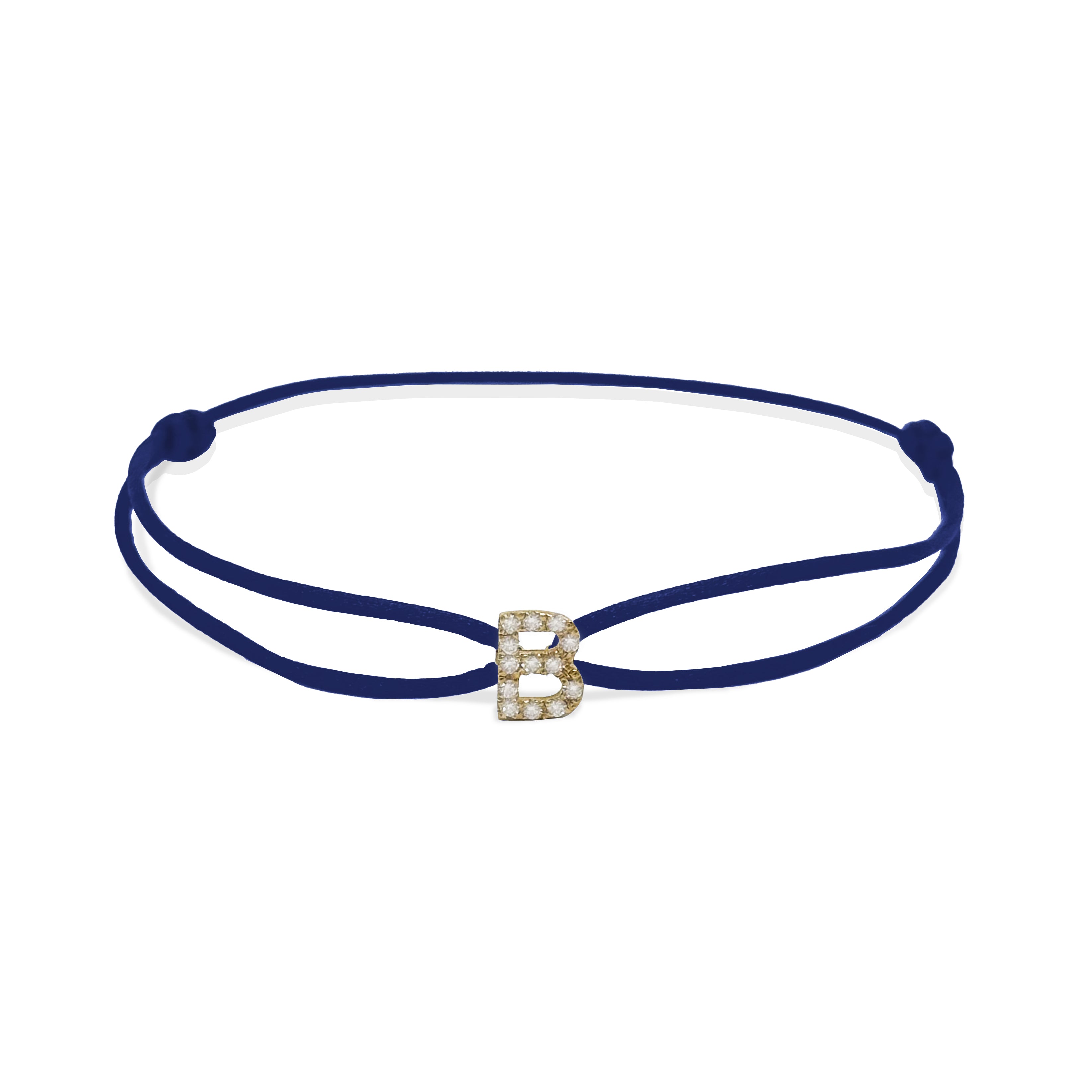 INITIAL diamond yellow gold