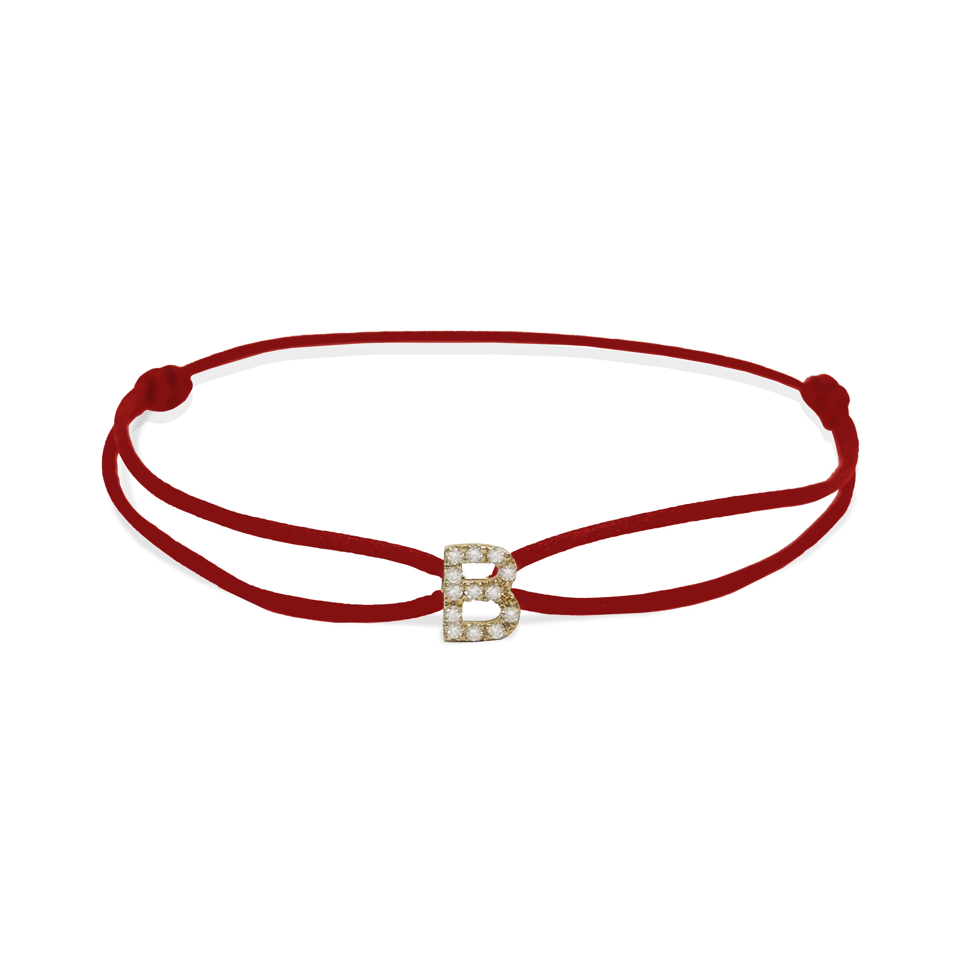 INITIAL diamond yellow gold
