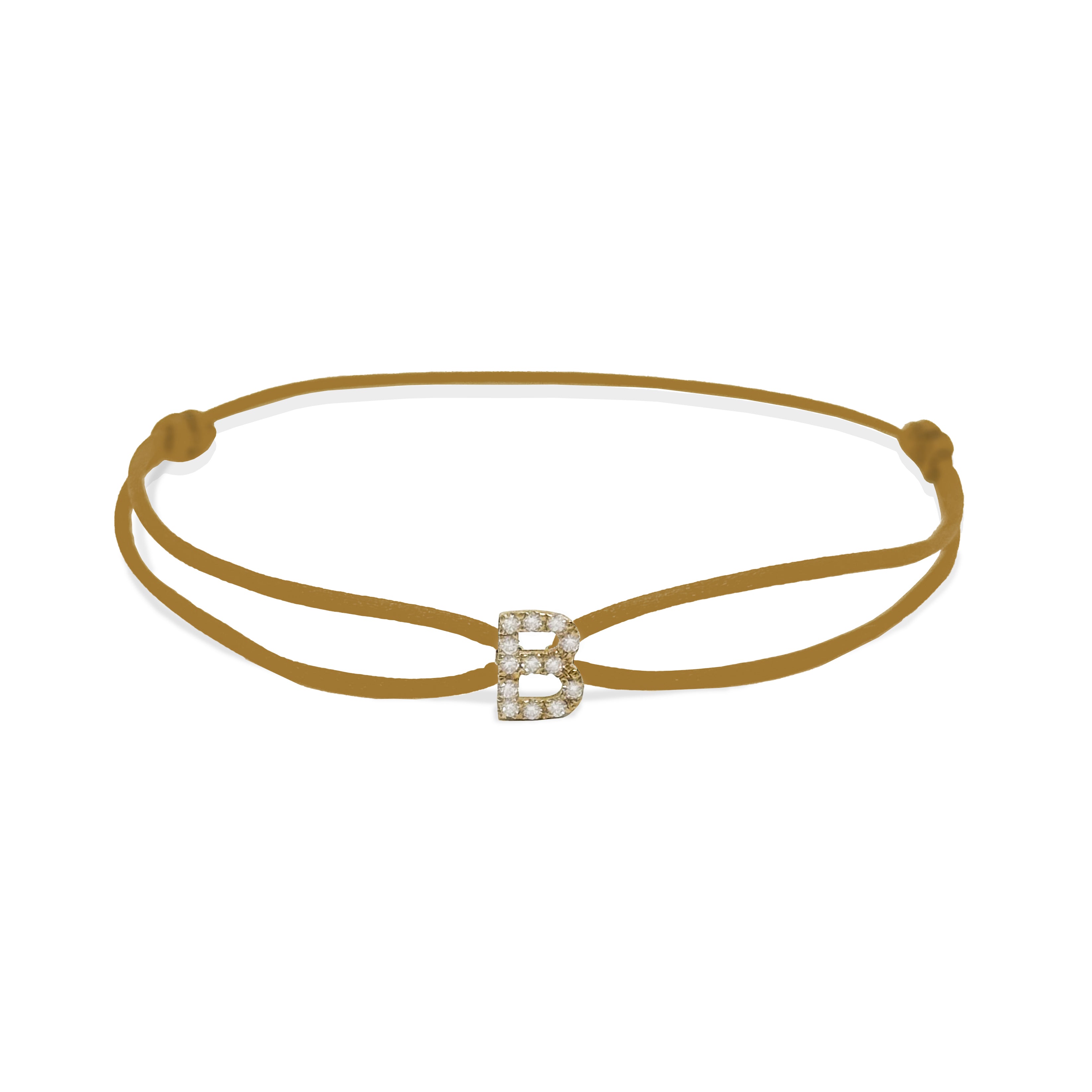 INITIAL diamond yellow gold