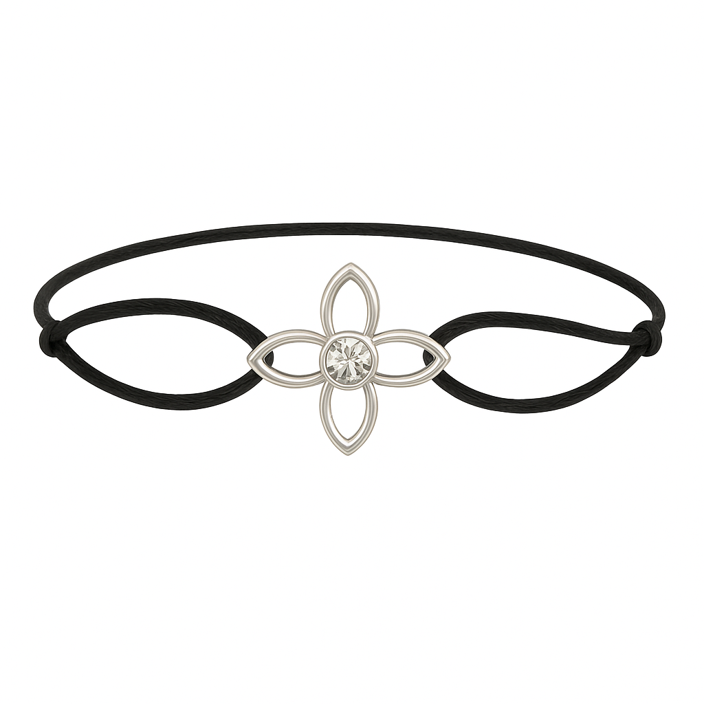 CLOVER 3D Diamond White Gold