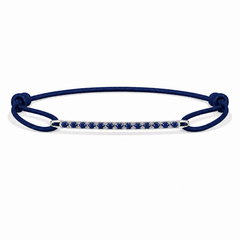 - BAR sapphire diamond pavé white gold