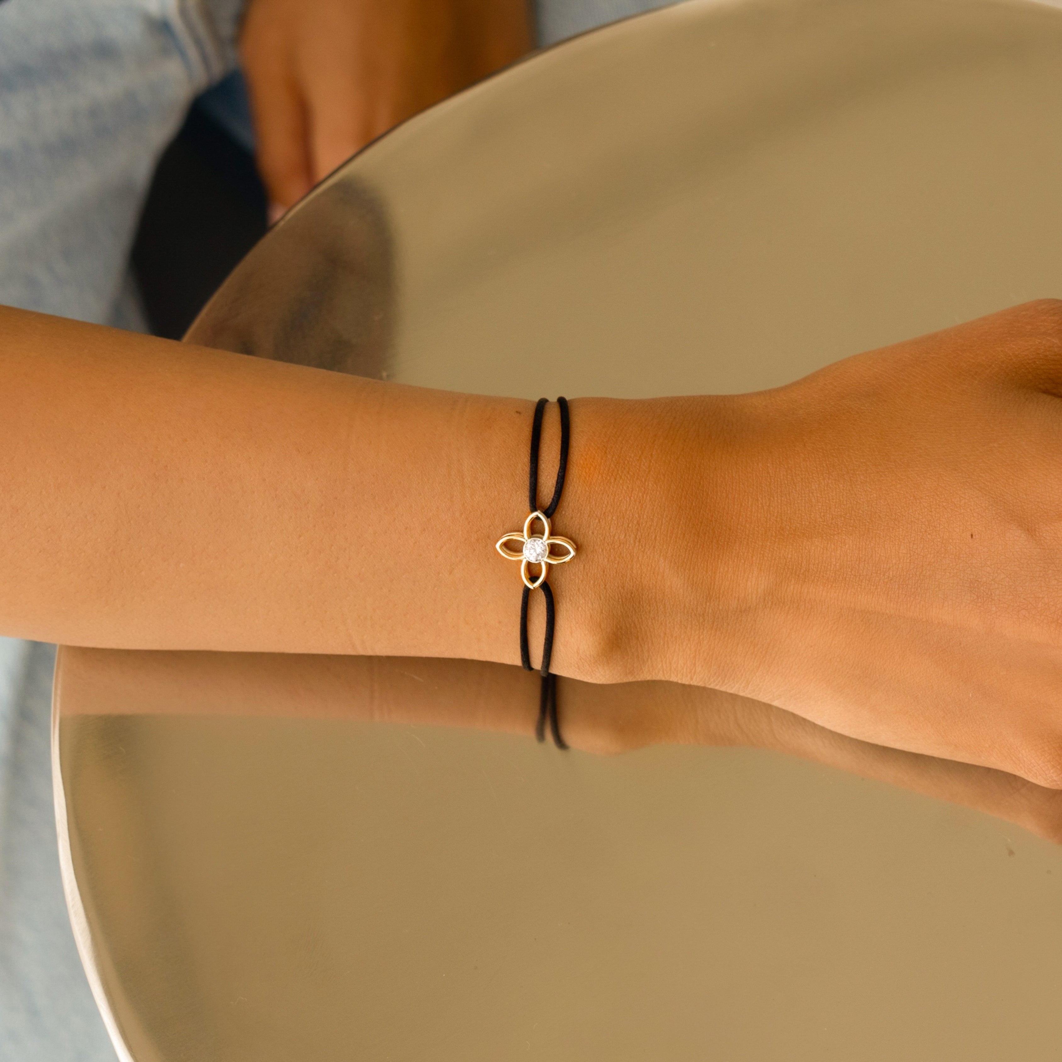 CLOVER 3D Diamond Yellow Gold