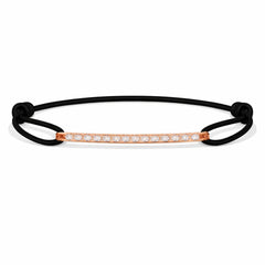 - BAR diamond pavé rose gold