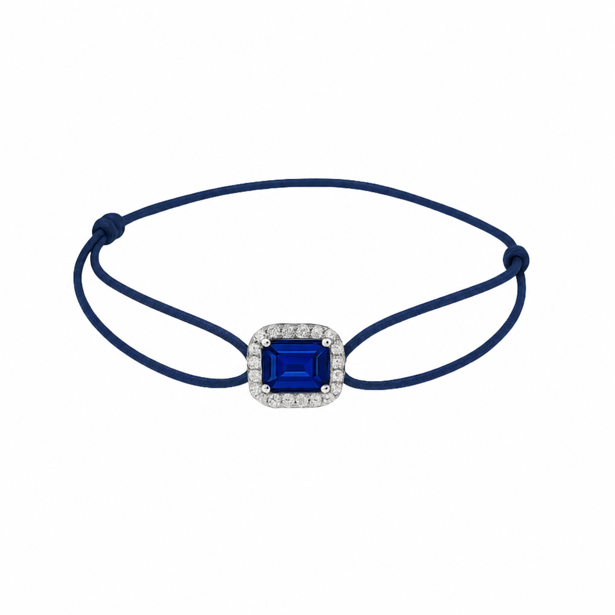 一 Gemstone Classic "Blue Topaz" Diamond White Gold