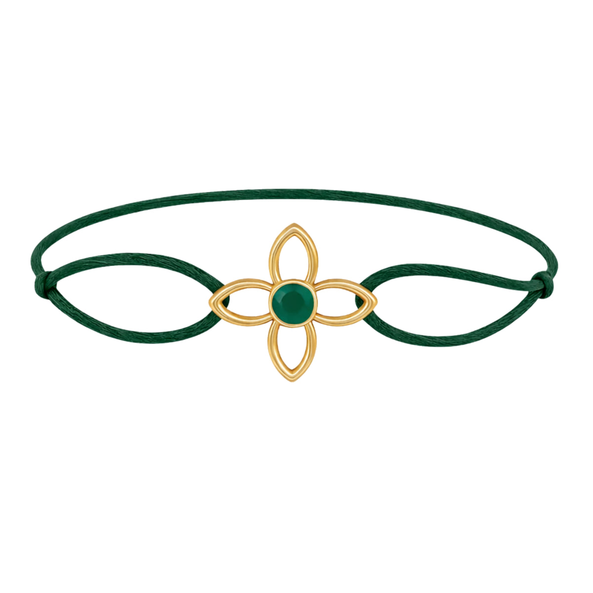 CLOVER 3D Gemstone Green Agate