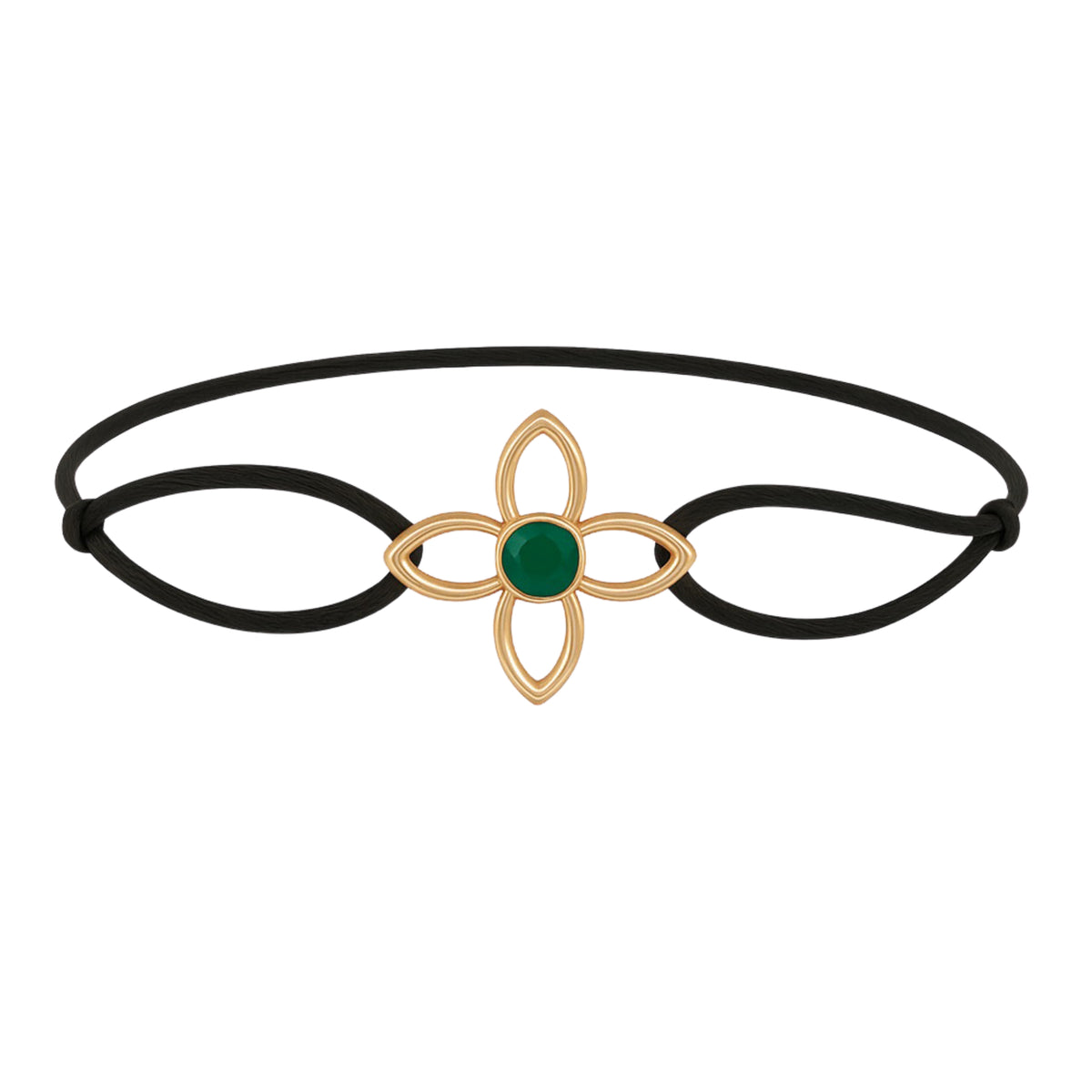 CLOVER 3D Gemstone Green Agate