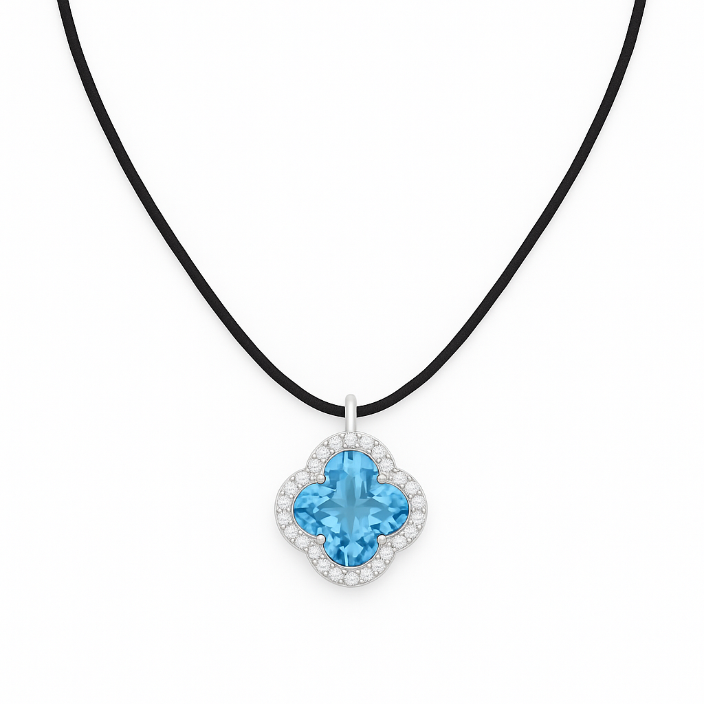- Necklace Blue Topaz