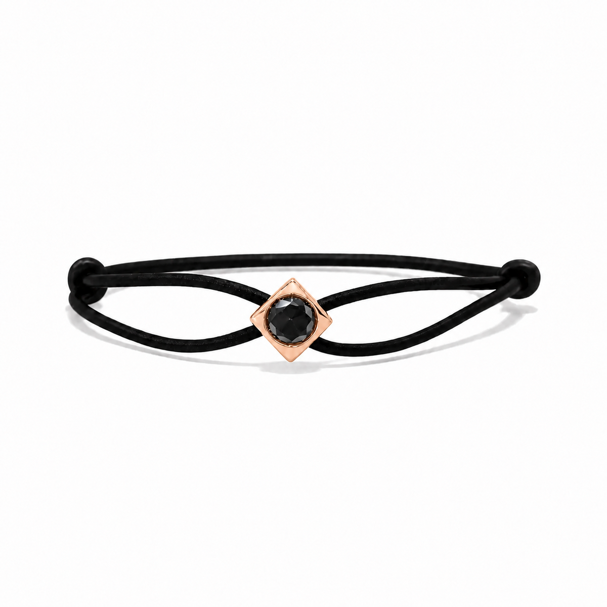 CUBE black Moissanite rose gold