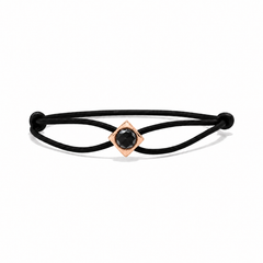 CUBE black Moissanite rose gold